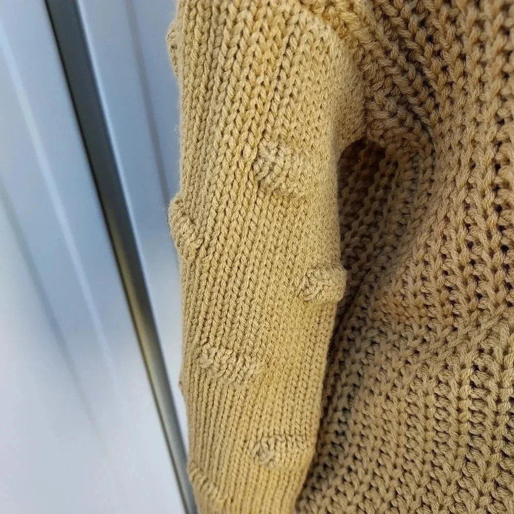 NWT Moon & Madison Chunky Sweater  XS Mustard Color - Picture 4 of 11